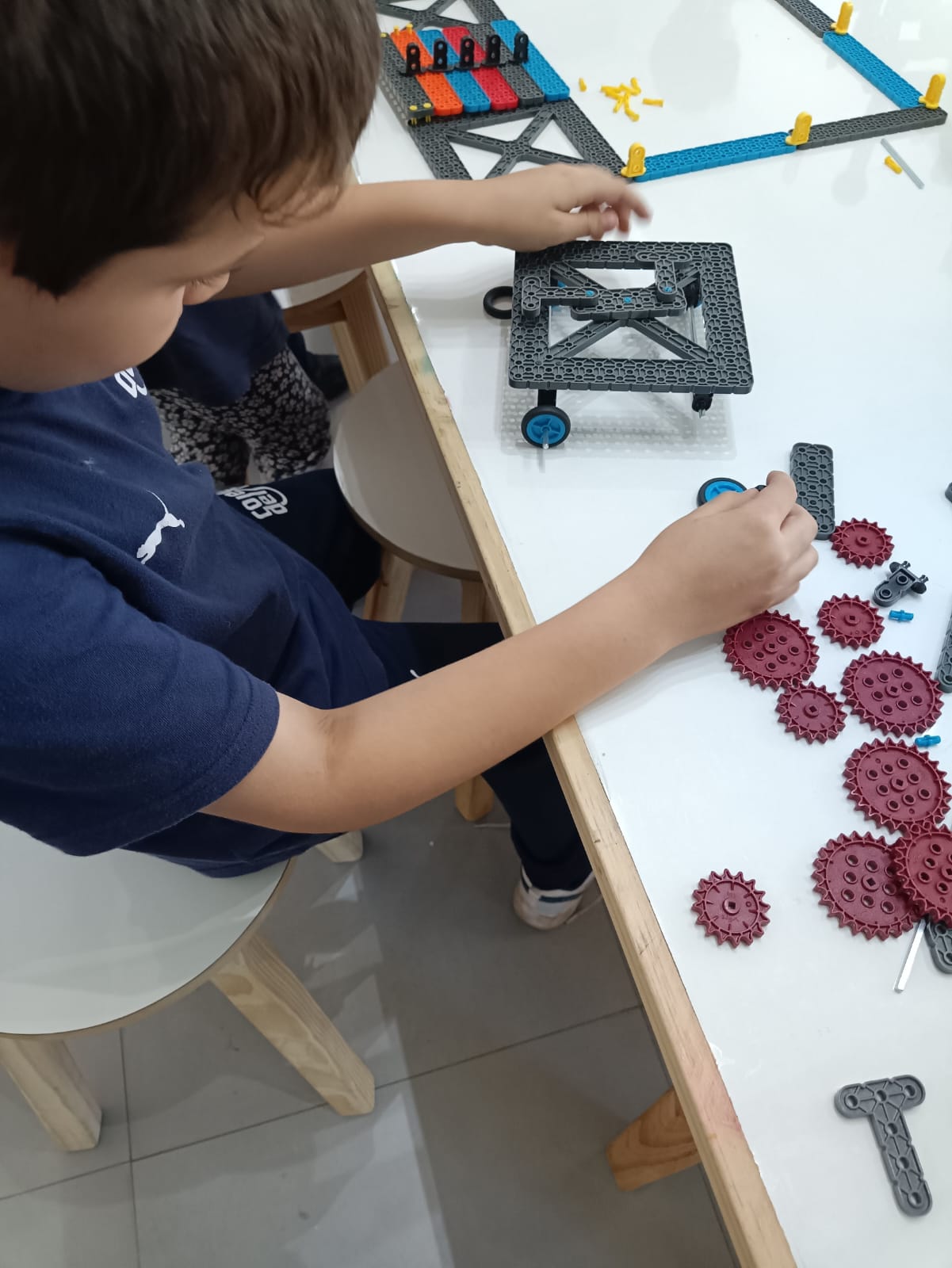 kids learning about gears